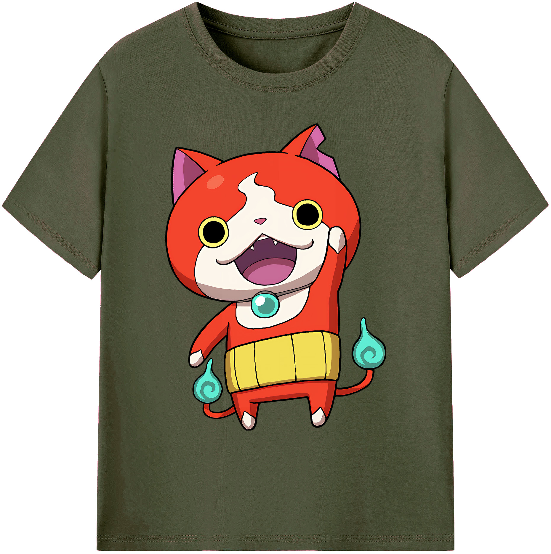 （画像用） 妖怪ウォッチ Yo-kai Watch 綿100％ メンズ半袖Tシャツ｜肌触りやわらか＆通気性